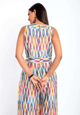 Avisha Cotton Ikat Jump Suit